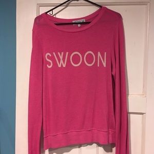 Wildfox Pink Swoon Sweater